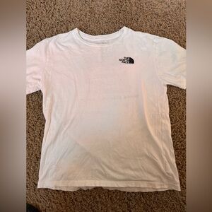 The North Face T-Shirt 
White - Camo Logo 
Boys Size XL